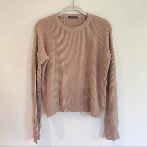 Brandy Melville sweater (one size, color pastel dusty rose)